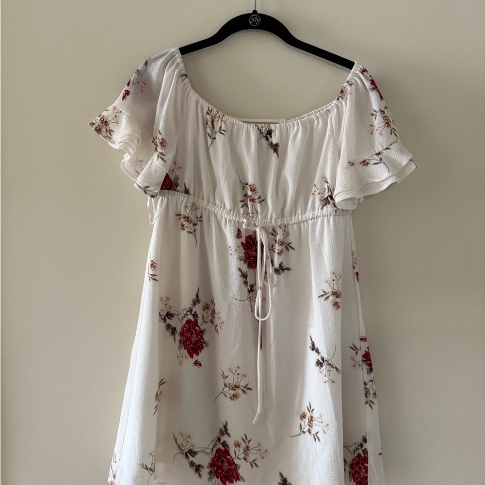 Promesa White Textured Dress